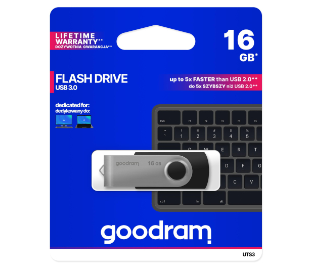 GOODRAM 16GB UTS3 zapis 20MB/s odczyt 60MB/s USB 3.0 - 308141 - zdjęcie 5